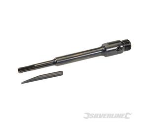 Husillo portacoronas SDS Plus (200 mm) Silverline T0S124518