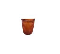Huskee Renew Range - Taza y tapa ámbar y humo (6 onzas, 8 onzas, 12 onzas, 16 onzas) (ámbar, taza y tapa de 8 onzas)