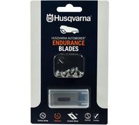 Husqvarna Automower® Endurance - Pack de 6 cuchillos de acero al carbono, diseño de 4 bordes para mayor durabilidad y cortes más nítidos
