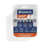 Husqvarna X-Cut SP33G - Cadena de motosierra de 18 pulgadas, paso de 325 pulgadas, calibre 50 pulgadas, 72 eslabones de transmisión, repuesto de hoja de motosierra preestirada con lubricación superior