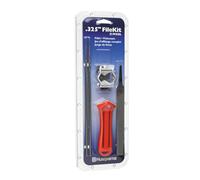 Husqvarna X-Cut SP33G - Kit de lima de motosierra para cadenas de motosierra Pixel de 0.325 pulgadas, kit de afilado que incluye mango, guía de combinación, limas planas y redondas