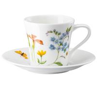 Hutschenreuther 02048-726041-14715 Nora Spring Vibes - Taza de café (2 piezas, 1 taza y 1 platillo)