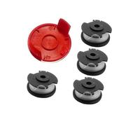 HUVNEXA Carrete de Hilo for desbrozadora para Einhell GE-CT 18/28 Li y | GE-CT 18/28 Li TC, 1,6 mm, 4,9 m, TLE-03 (4 carretes + 1 funda)