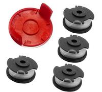 HUVNEXA Carrete de Hilo for desbrozadora para Einhell GE-CT 18/28 Li y | GE-CT 18/28 Li TC, 1,6 mm, 4,9 m, TLE-03 (7 carretes + 1 funda)