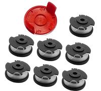 HUVNEXA Carrete de Repuesto for desbrozadora para Einhell GE-CT 18/28 Li | y GE-CT 18/28 Li TC, hilo de nailon de 1,6 mm y 4,9 m (10 carretes + 2 cubiertas)