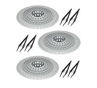 HUVZOR 3PCS Filtro de Pelo Silicona Atrapa Pelos,Coladores de Drenaje Tapón de Filtro Plegable,Atrapa Pelos Filtro Desague Duradero Filtro de Cabello para Cocina,Baño,Bañera