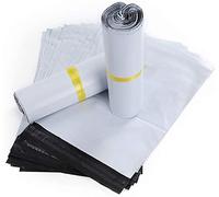 HVDHYY Bolsas para Envíos por Correo Sobres 100Piezas 40cmX55cm de Postales Plástico de Genérico Envío por correo Bolsas Sacos Polietileno Autoadhesivas Embalaje Sobres para Postales Blanco Opaca