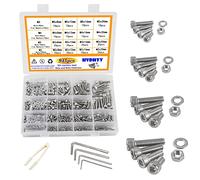 HVDHYY Juego de 945 tuercas y pernos para máquina - Surtido de tornillos y tuercas y arandelas M2 M3 M4 M5 de acero inoxidable 304 …