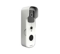 HVSYVVSRL Timbre De Puerta Inteligente con Video, Impermeable, Visión Nocturna, Visor, Cámara FHD 1080P, Intercomunicador Visual Digital, WiFi 2.4G, Tuya Audio Bidireccional(1X Doorbell)