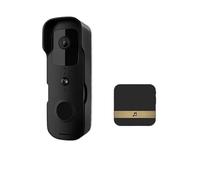 HVSYVVSRL Timbre De Puerta Inteligente con Video, Impermeable, Visión Nocturna, Visor, Cámara FHD 1080P, Intercomunicador Visual Digital, WiFi 2.4G, Tuya Audio Bidireccional(Doorbell Receiver)