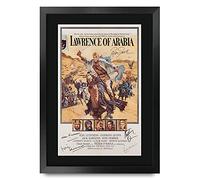 HWC Trading FR A3 Lawrence of Arabia Peter O'Toole, Alec Guinness Los Regalos Imprimieron El Cartel Firmaron La Imagen Del Autógrafo Para Los Fans De La Memorabilia De La Película - A3 Framed