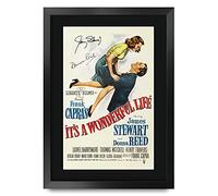 HWC Trading It's a Wonderful Life Los Regalos Imprimieron El Cartel Firmaron La Imagen Del Autógrafo Para Los Fans De La Memorabilia De La Película - A3 Enmarcado
