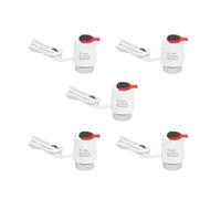 HWEIH 1/5 piezas 230V normalmente cerrado NC M28 * 1,5mm actuador térmico eléctrico for calefacción por suelo radiante válvula de radiador termostático(5 Pieces-White)