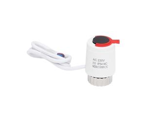 HWEIH 1/5 piezas 230V normalmente cerrado NC M28 * 1,5mm actuador térmico eléctrico for calefacción por suelo radiante válvula de radiador termostático(1 Piece-White)