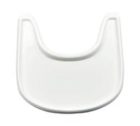 Hxeternal Bandeja para trona adecuada para silla Stokke Tripp Trapp con superficie lisa y fuerte succión - Fabricado en plástico apto para alimentos (BPA BPS BPF sin plomo ni ftalatos) - Blanco