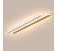 HXYSXHJUO Aplique de Pared Lineal LED y plafón para Interiores, lámpara de Tira Larga Creativa, luminaria Ovalada Moderna: luz de Pared de Doble propósito para Dormitorio, Sala de Estar, Pas