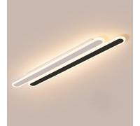 HXYSXHJUO Aplique de Pared Lineal LED y plafón para Interiores, lámpara de Tira Larga Creativa, luminaria Ovalada Moderna: luz de Pared de Doble propósito para Dormitorio, Sala de Estar, Pas