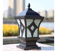 HXYSXHJUO Lámpara de Columna Exterior Impermeable Continental Retro Industry para Caminos, entradas de vehículos, iluminación paisajística, Suelos, césped, Paredes, Patios, pilares, Postes,