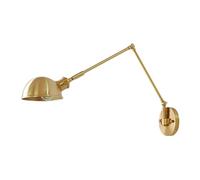 HXYSXHJUO Lámpara de Pared de latón con Brazo articulado, Aplique Ajustable para Dormitorio, rincón de Lectura, luminaria montada con Casquillo E27, iluminación de Oficina, Estilo Vintage mi