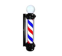 HXYSXHJUO Letrero LED Giratorio para barbería con Poste de barbero - Logotipo de salón de Belleza Resistente al Agua, Rojo, Blanco y Azul. Ilumina tu Negocio.