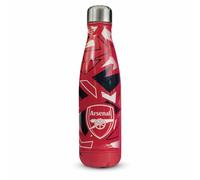 Hy-Pro - Botella térmica oficial de la Arsenal F.C. de acero inoxidable, doble pared, diseño de decoloración, ligera, a prueba de fugas, gran idea de regalo de fútbol