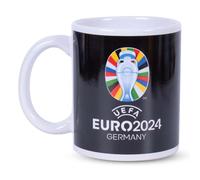 Hy-Pro Euro 2024 - Taza de cerámica, con licencia oficial, color negro