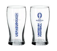 Hy-Pro Vaso de pinta Euro 2024, con licencia oficial, mercancía Euro 2024