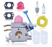 Hyceker Carburador para Husqvarna 128R 128C 128L y 128 Series, Carburador Kit con Filtro de Gasolina Burbujas de Aceite Junta L7T/BPMR7A Bujía Filtro de Aire Manguera de Aceite