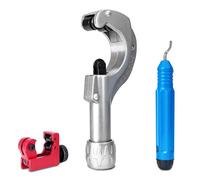 HYCHIKA Cortatubos 3-50 mm / 0.1-2" con Desbarbador: Cortatubos Cersátil para Todos los Metales Comunes, Como Cobre, Aluminio y Acero, Así Como para Tubos Compuestos