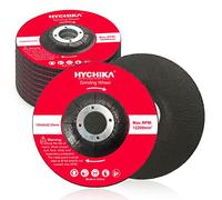 HYCHIKA Discos de Desbaste 10 Piezas, Disco Abrasivo para angulares 125mm x 6mm, Ruedas de Rectificación para Aluminio, Metal y Cobre