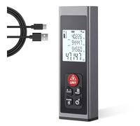HYCHIKA Medidor Láser - Telemetro Laser Type-C Recargable 60M Medidor De Distancia Digital Portátil con LCD Pantalla, Cálculo De Distancia, Área, Volumen, Pitágoras
