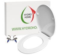HYDRO HOME Tapa de inodoro compatible con Le Fiabe Hatria, tapa de inodoro de plástico termoestable, bisagras ajustables, asiento de inodoro fabricado en Italia