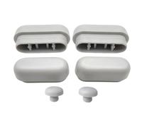 HYDRO HOME Topes WC, kit 6 piezas, 4 rectangulares y 2 redondos, diferentes grosores, instalación fácil DIY, fabricación italiana (12 mm)