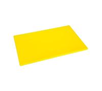 Hygiplas Tabla de cortar en color amarillo, baja densidad, 10 x 300 x 450 mm