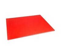 Hygiplas Tabla de cortar en color rojo, baja densidad, 10 x 600 x 450 mm