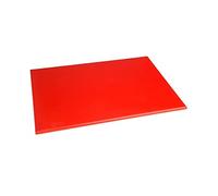 Hygiplas Tabla de cortar roja de alta densidad estándar para carne cruda - 1,2 x 45 x 30 cm