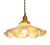 HYJAUSXB Lámparas empotradas, lámpara Colgante de Cristal de Estilo nórdico, lámpara de araña Personalizada con Forma de pétalo, lámpara Colgante para decoración de balcón y Restaurante.