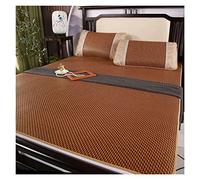 HYQOUKLR Esterilla refrescante de ratán, Colchón refrescante for Verano, ratán, bambú, Plegable, Reversible, Varios tamaños, Color marrón(Brown a,90x190cm)