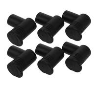 HYTROVE Juntas de Tendedero 6 Conectores Negros de Plástico 90° para Percheros Burro Ropa Soporte para Varillas de 7,5 X 6,7 CM Instalación sin Complicaciones para Rack para Colgar Ropa