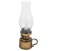 HYTROVE Lámpara de Queroseno Retro Electrónica Dorada de Cobre para Mesa