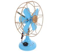 HYTROVE Modelo de Ventilador de Mesa Vintage de Hierro Forjado para Decoración de Escritorio y Celebración Verano Estilo Retro y Función de Adorno