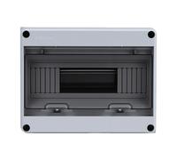 Hyuduo 12 Way Small Circuit Breaker Box, Caja de Distribución Impermeable | Material de PC/ABS, Clasificación de Impacto IK08 para Uso en Exteriores, Incluye Tornillos de Acero Inoxidable y Tapones