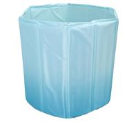 Hyuduo Bañera de Hielo Plegable para Adultos y Atletas, Bañera Portátil de Inmersión en Frío con Aislamiento de 7 Capas, Fácil Instalación y Drenaje para Recuperación del Gimnasio en Casa (80cm)