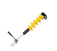 Hyuduo Barrena para Hielo, Broca de Nailon para Hielo, 8 Pulgadas de Diámetro, 28 Pulgadas de Longitud con Varilla de Extensión de 70 Cm, Aleación de Aluminio y Estructura de Carburo, para Pesca en en