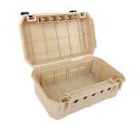 Hyuduo Caja de Conexiones de Cables ABS Cuadrada, Caja Eléctrica Resistente a la Intemperie para Uso en Exteriores, Ideal para Cableado Paisajístico y Conexiones Exteriores (Beige)