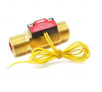 Hyuduo Interruptor de Flujo de Agua de Cobre Rosca Macho G1/2 | Construcción de Latón, Tiempo de Respuesta de 0,2 S, Rango de 1,5-30 L/min, Temperatura de 120 °C, para Sistemas de