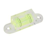 Hyuduo Pequeña Mini Herramienta de Medición de Nivel de Burbuja con Orificios de Montaje para Calibración Horizontal de Balanza Balanza Electrónica Plataforma de Cámara Plástico ABS