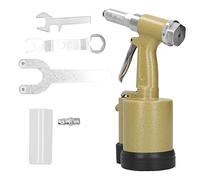 Hyuduo Pistola Remachadora Neumática Hidráulica, Herramienta de Remachado de 3 Mordazas de Alta Resistencia para Remaches de Acero y Aluminio de 3,2 Mm a 6,4 Mm, Eficiente para Aplicaciones (Estilo