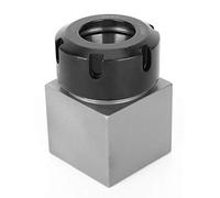 Hyuduo Portabrocas Cuadrado Hexagonal de Acero, Bloque de Pinza ER32, Pinza ER32 para Torno CNC, Máquina Cortadora de Grabado, Enrutador, Accesorios de Sujeción (#2)