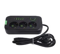 Hyuduo Regleta Europea, Extensor de Toma de Corriente Europea ABS con 3 Tomacorrientes 4 Puertos USB 1 Tipo C, Regleta de Alimentación Montada en la Pared de 2500W 10A con Cable de 2m para Viajes de